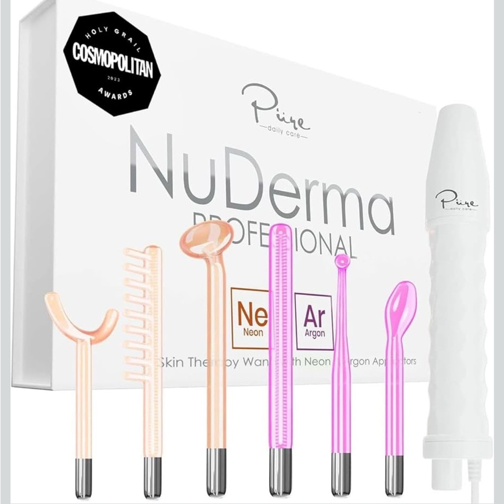 NuDerma Professional Skin Therapy Wand - High-frequency - Microcurrent